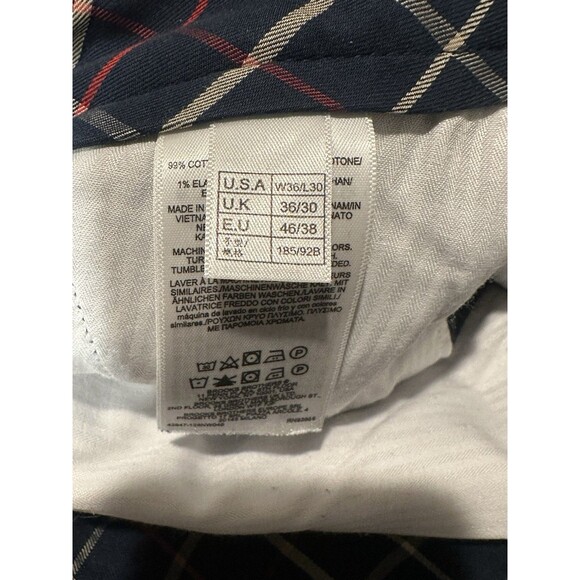 Brooks Brothers Wide Wale Corduroy (36x30) Navy Regular Fit Academia Chino Pant - Picture 7 of 8